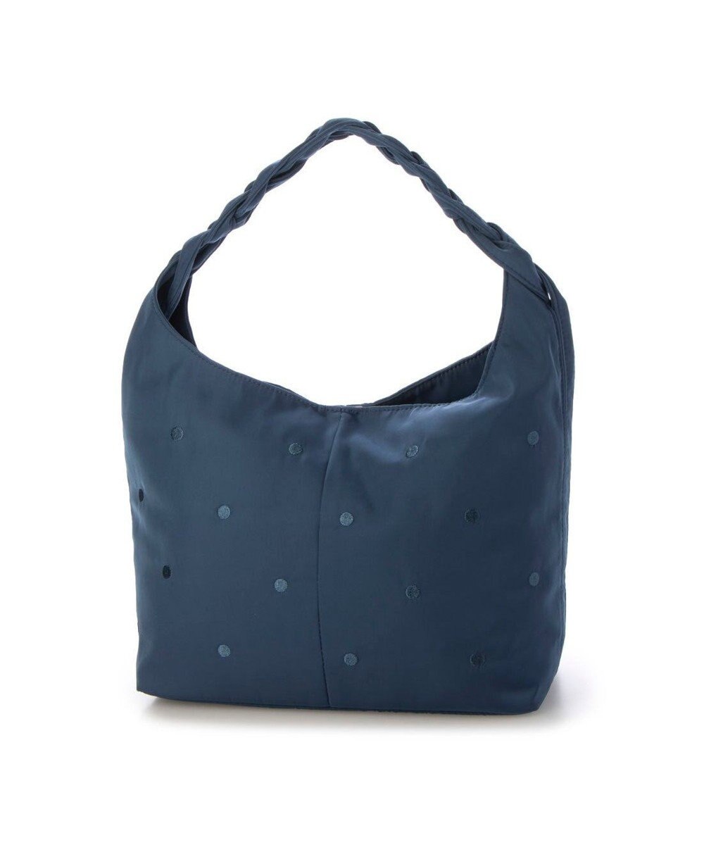 UNBILLION カシュカシュ cachecache / 三つ編みハンドルドット刺繍トート 