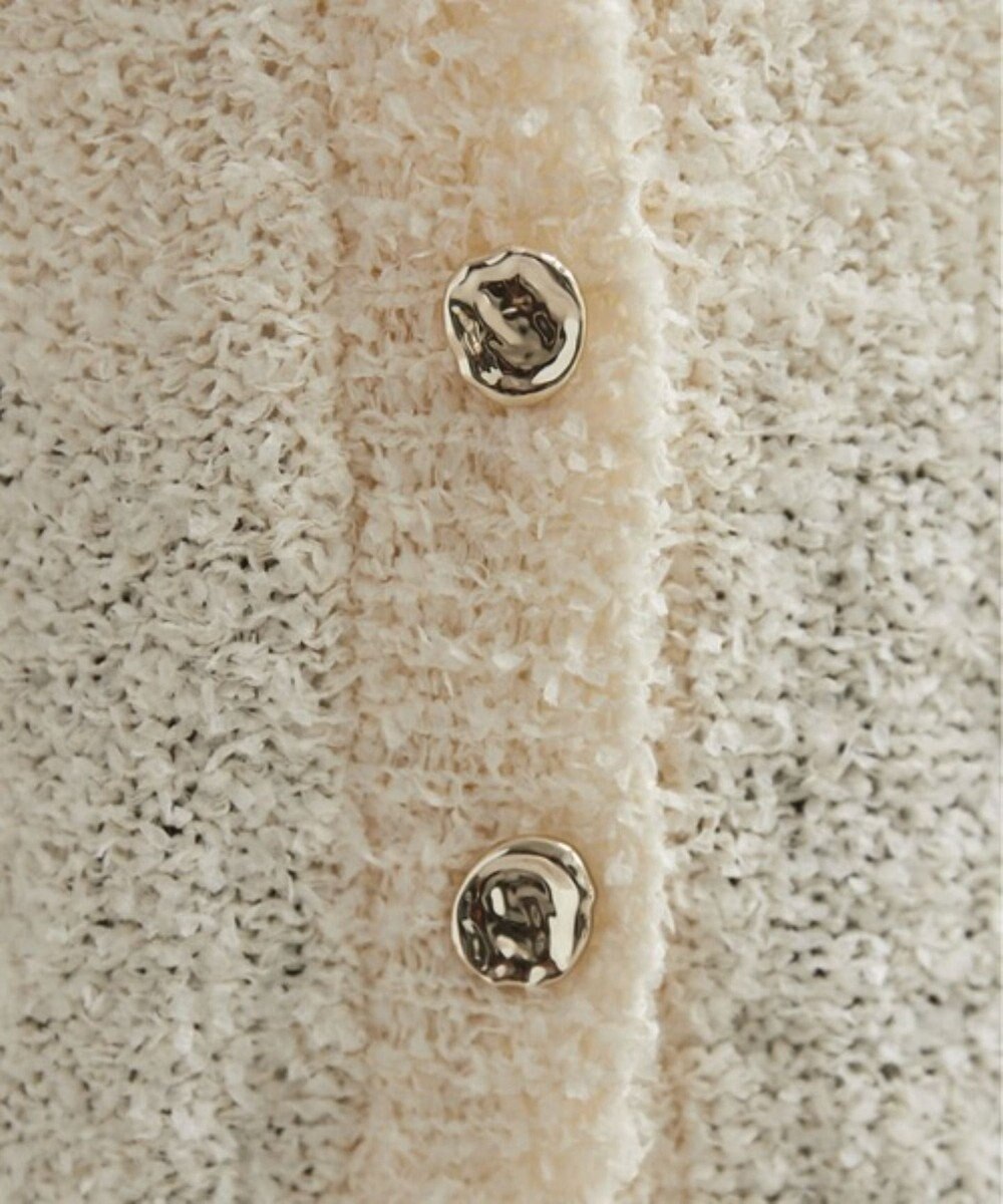 WEGO 【ANGIE VINTAGE】リボンヤーンVネックニットカーディガン 