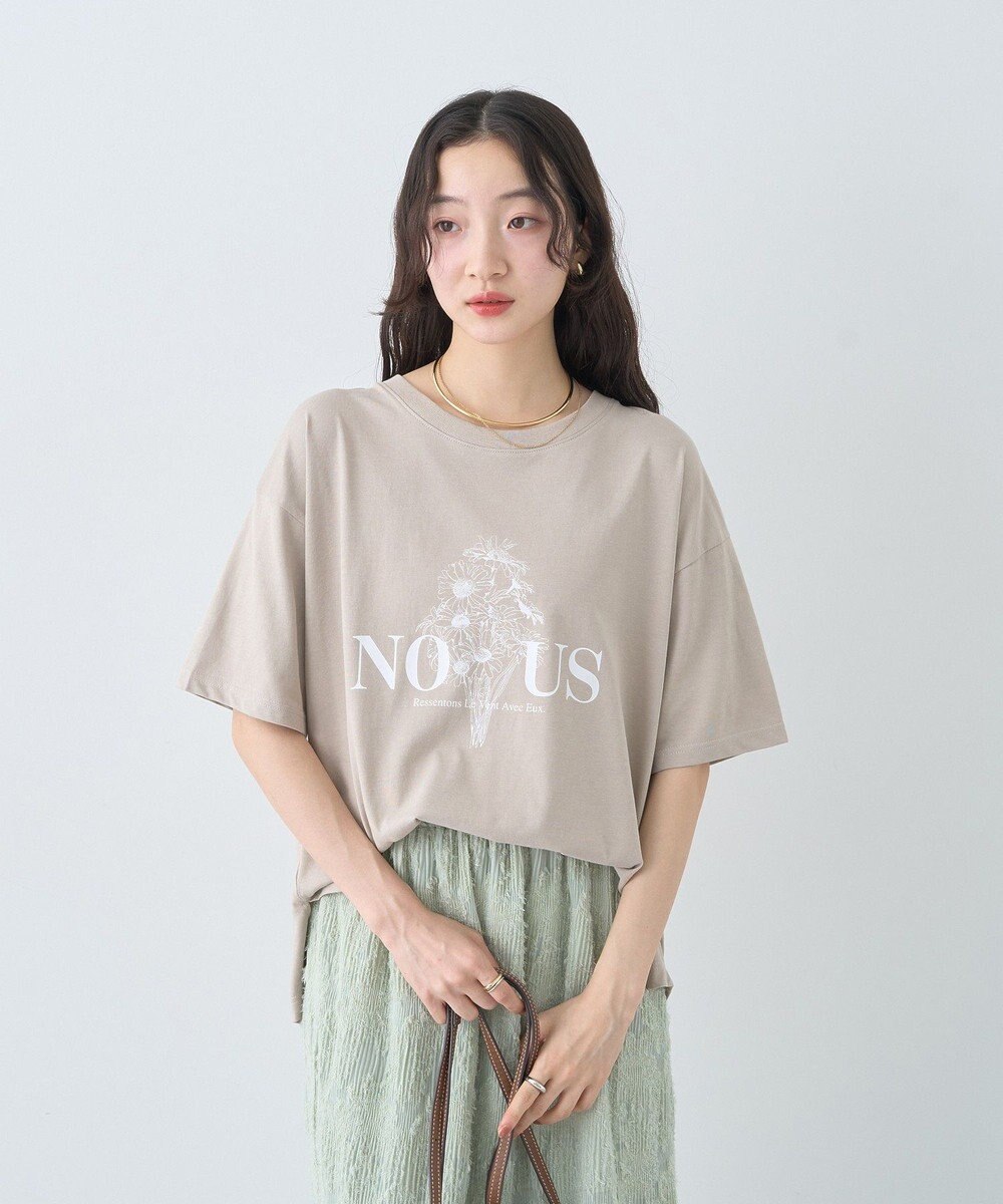earth music&ecology 【接触冷感】アソートプリントレギュラースリットＴｅｅ 