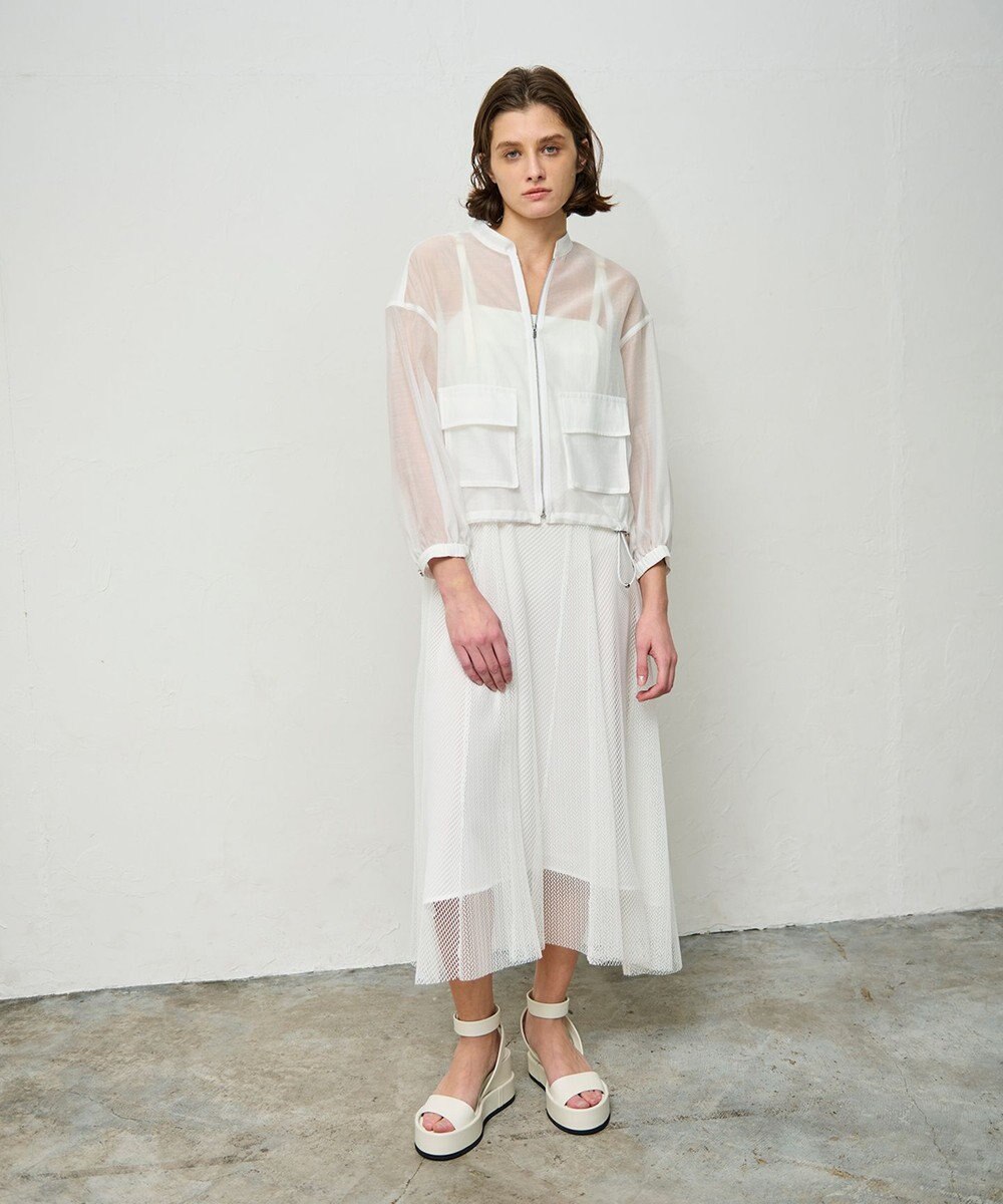 GRACE CONTINENTAL シアードレープブルゾン 