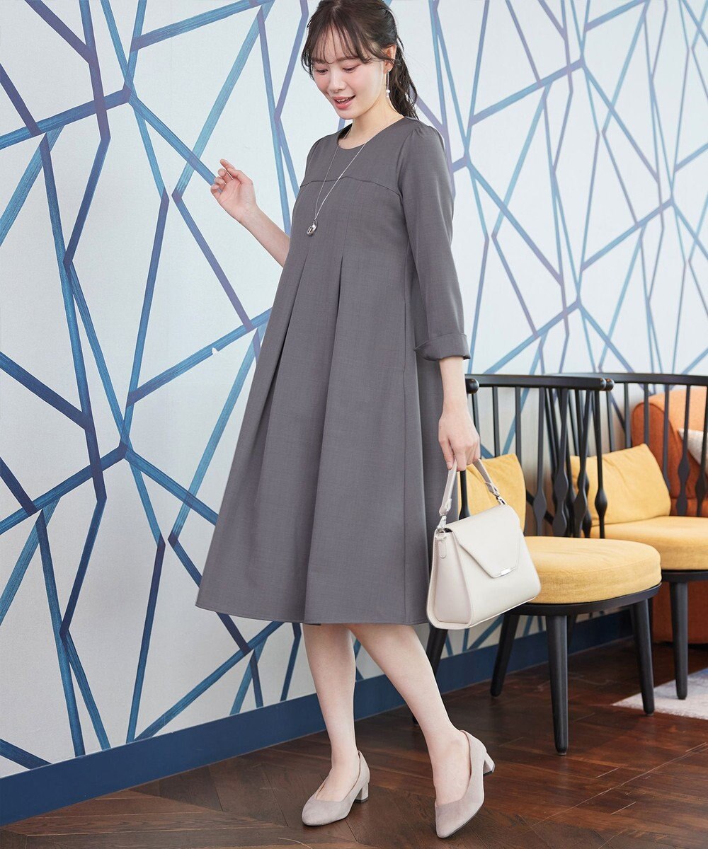 Tiaclasse L ボックスタックAラインワンピース 