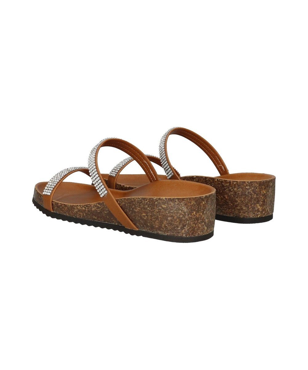 INTER-CHAUSSURES 【ITALIAN SHOEMAKERS】ラインストーンダブルストラップサンダル 