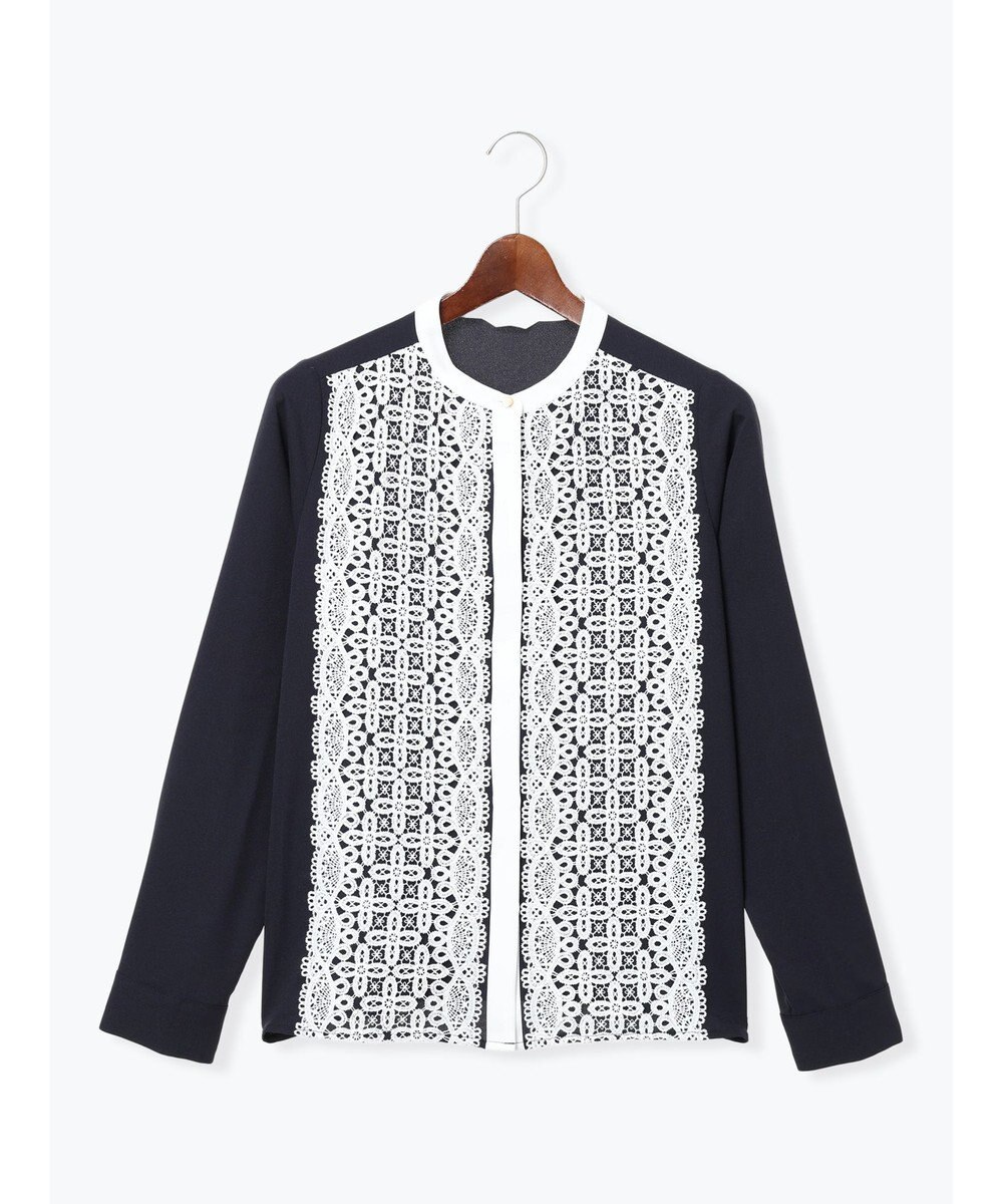 Te chichi 【WEB限定カラーあり】フロントレースブラウス 