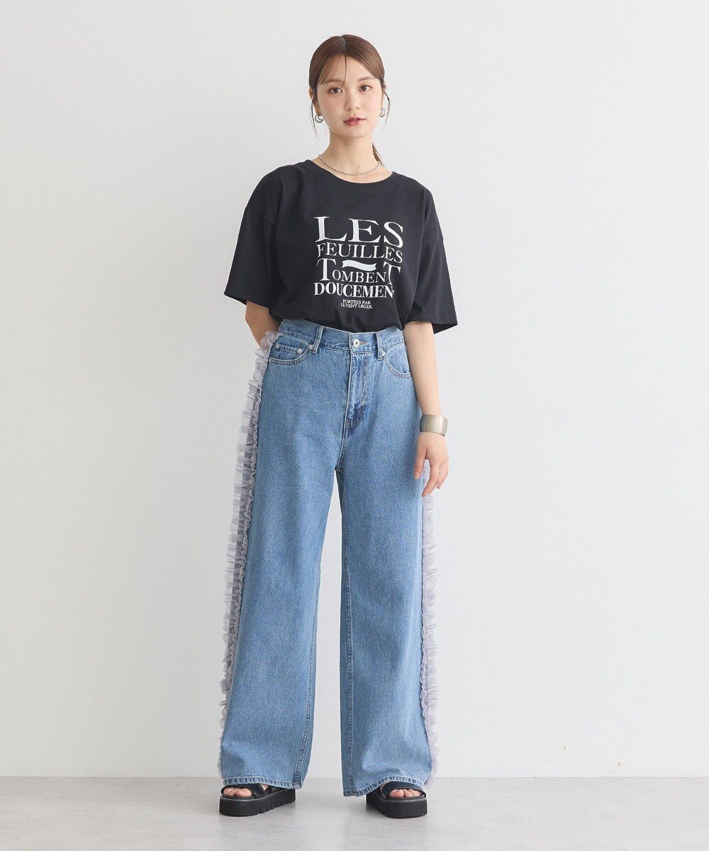 earth music&ecology 【接触冷感】アソートプリントレギュラースリットＴｅｅ 