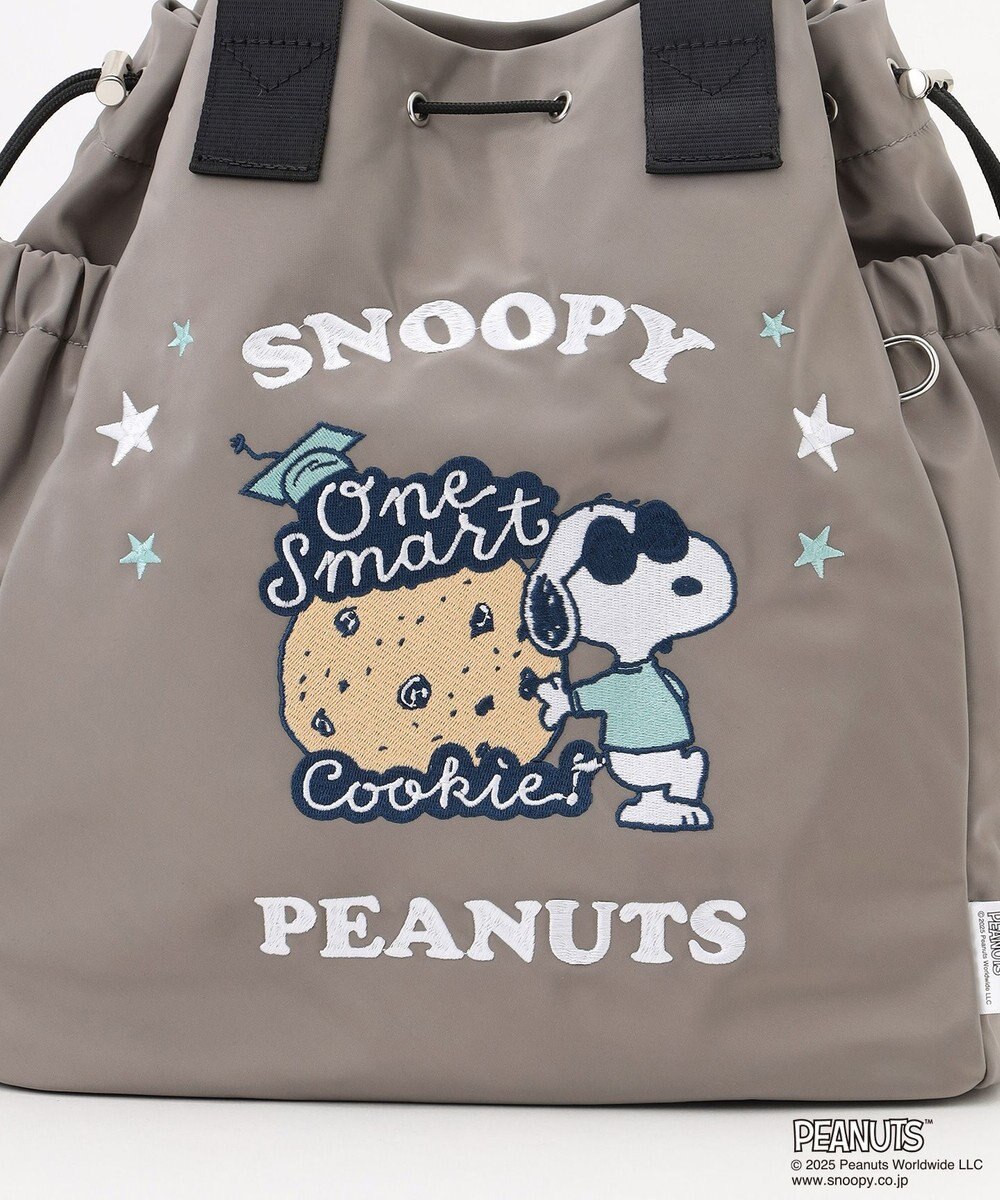 Y'SACCS SNOOPYデザイン 2way巾着トート(クッキー） 