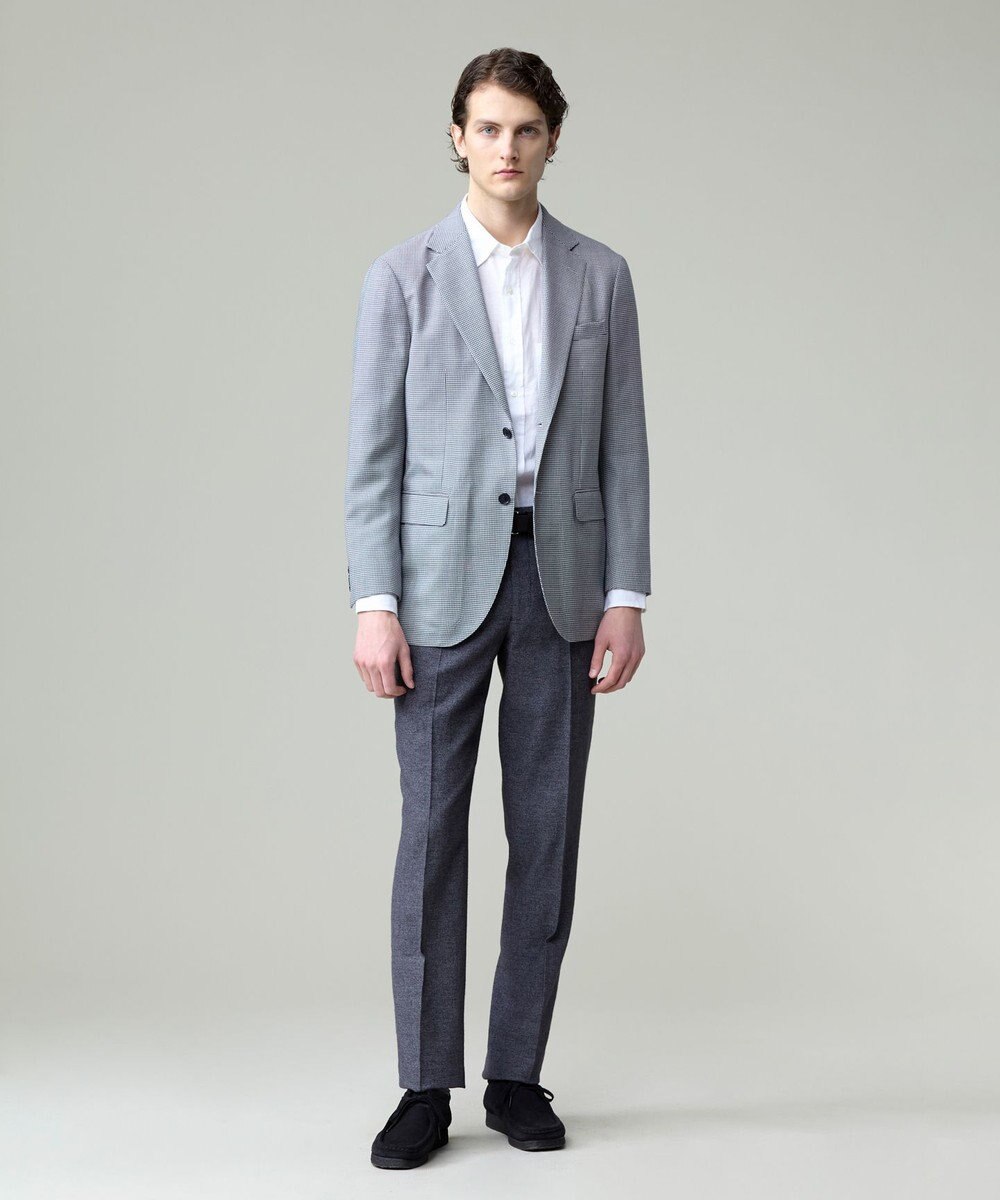 J.PRESS MEN 【ウォッシャブル可】コンフォートストレッチリネン スラックス 