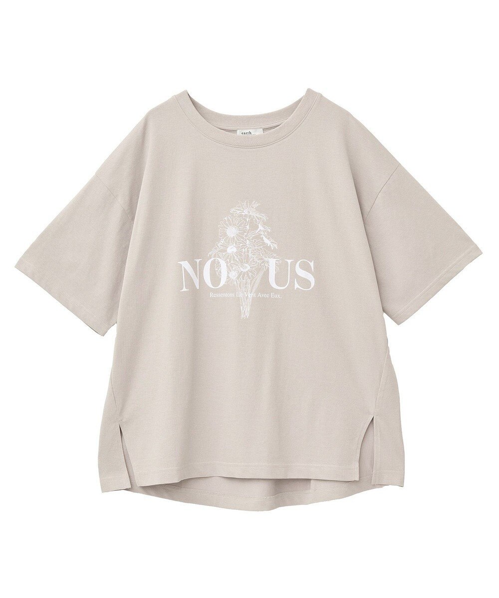 earth music&ecology 【接触冷感】アソートプリントレギュラースリットＴｅｅ 