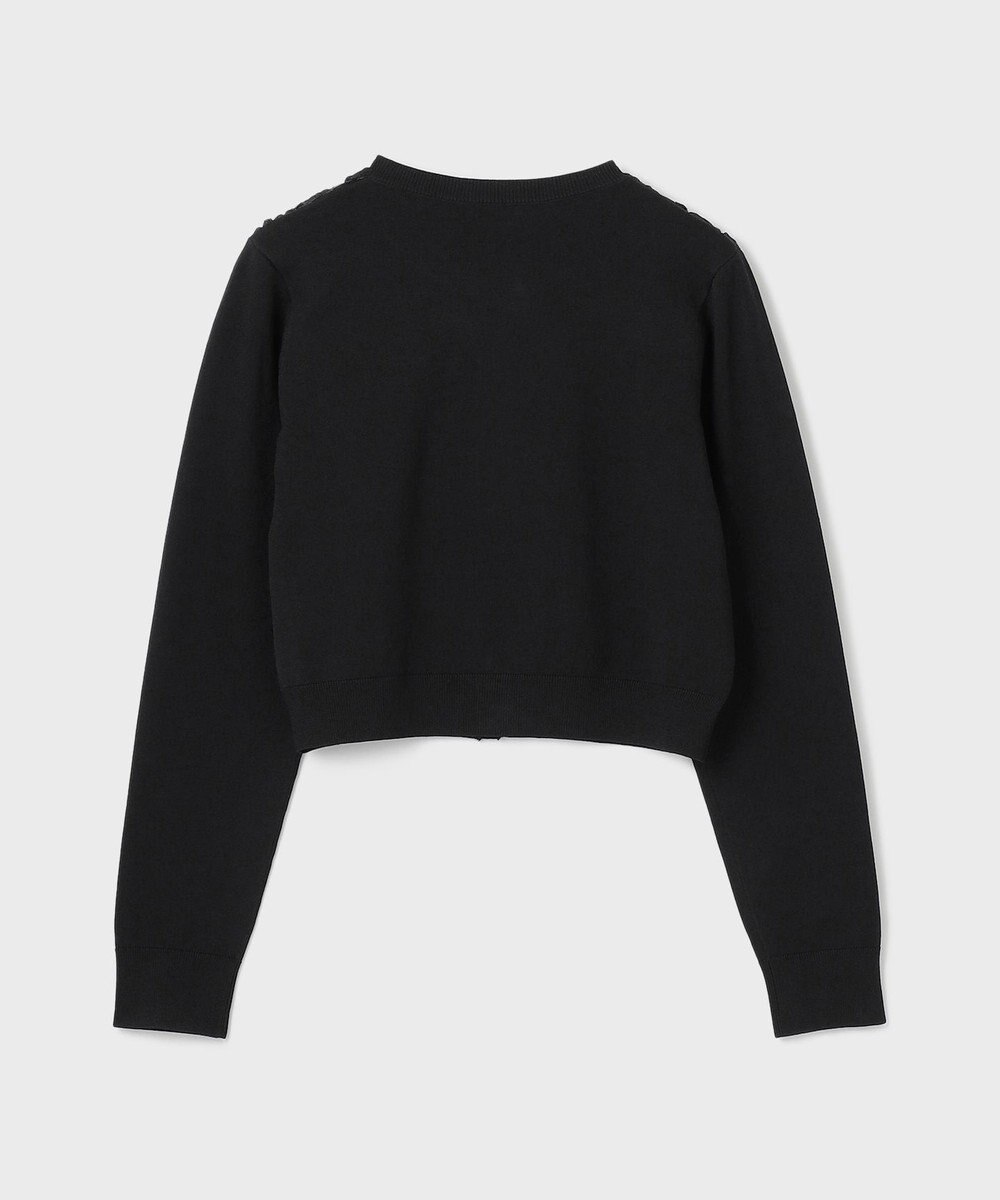 GRACE CONTINENTAL サテンコードニットカーディガン 