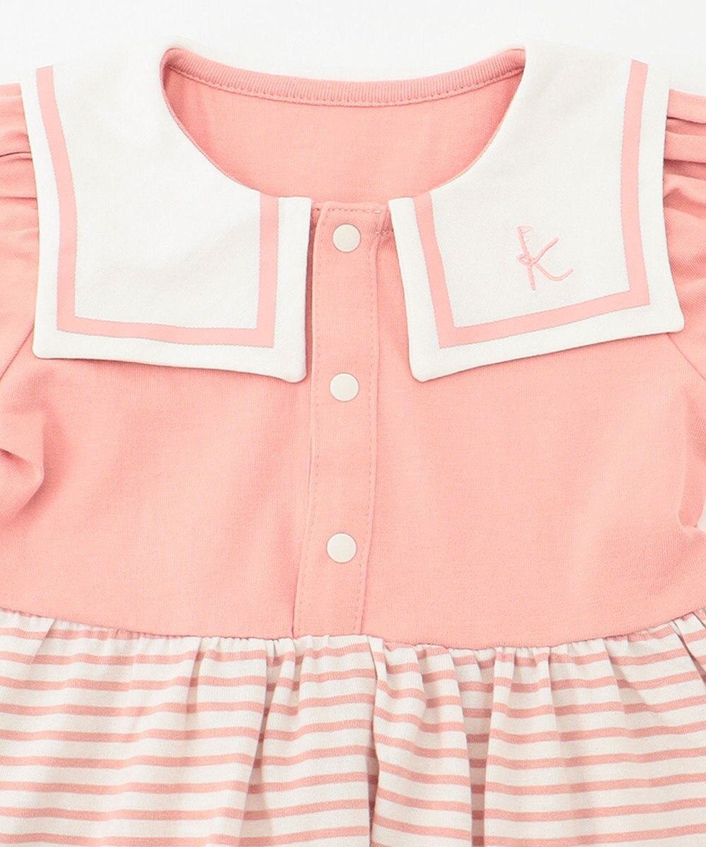 組曲 KIDS 【80-90cm】セーラーボーダー ワンピース 