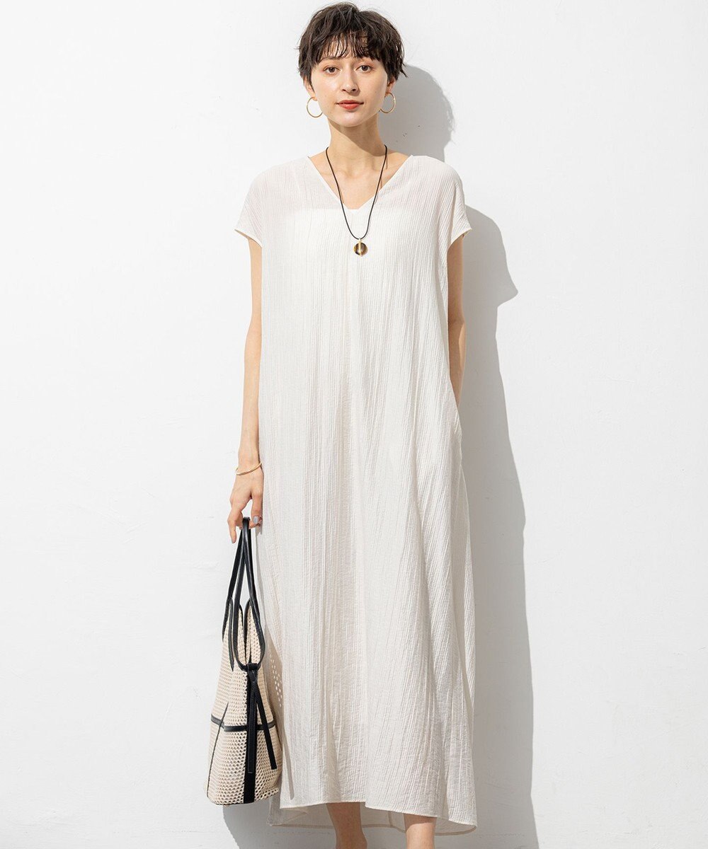 23区 【SLOW/一部店舗限定】ナチュラルピケワッシャー ワンピース 
