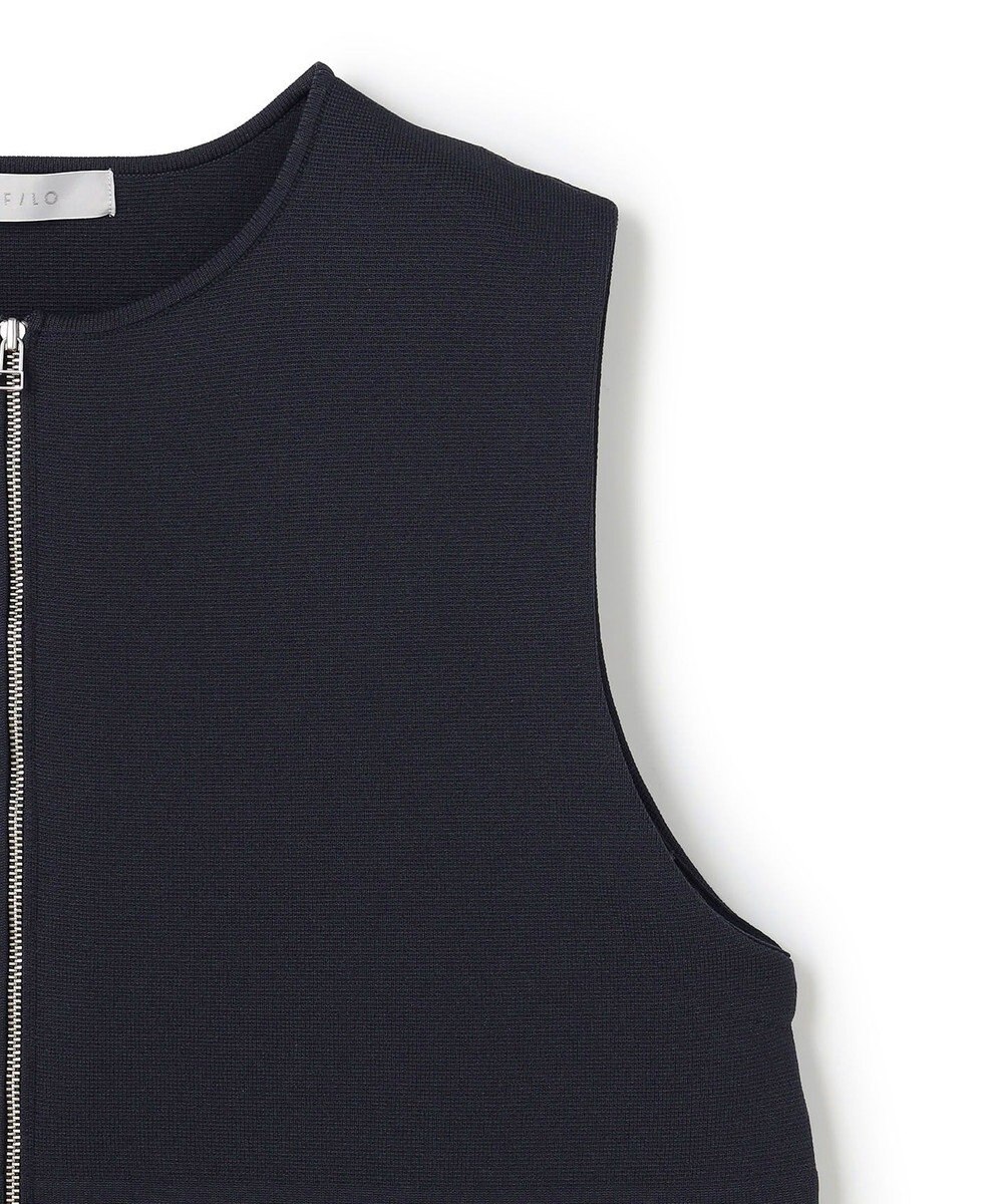 UNFILO 【セレモニー】BEAUTY FORM KNIT ZIPジレ 