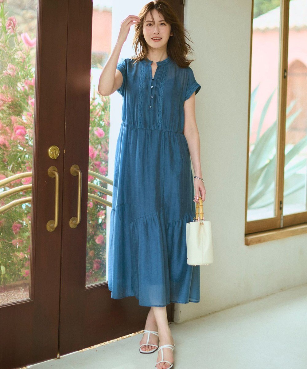 23区 S 【先行予約/WEB&一部店舗限定】シアーワッシャー レース ワンピース 