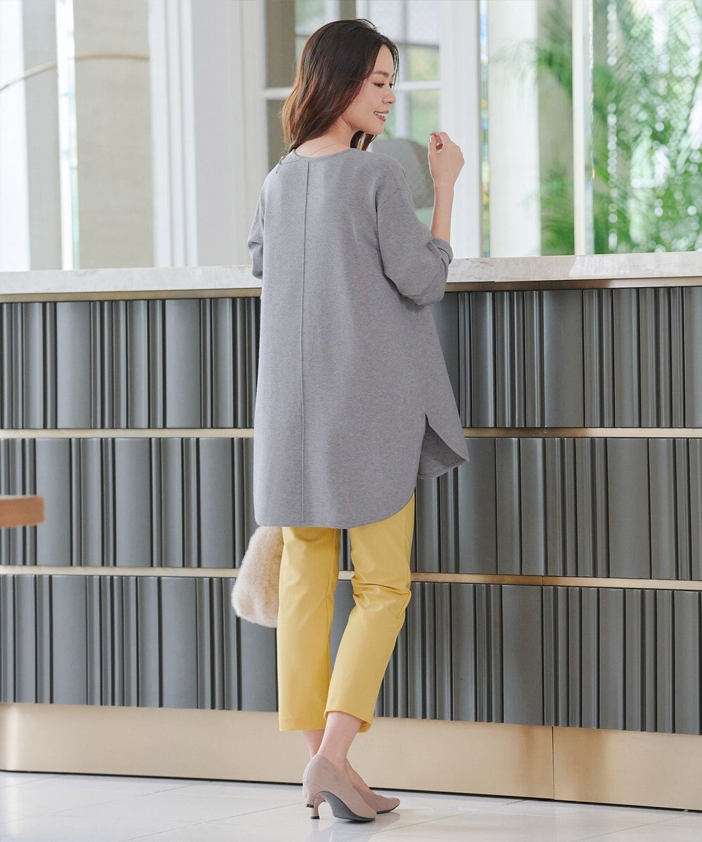 Tiaclasse 【安田美沙子さん着用・新色追加・洗える】ラウンドヘムニットチュニック 