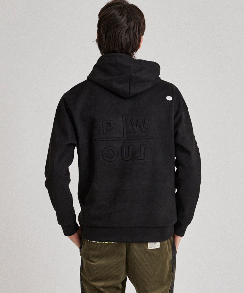 PW CIRCULUS 【MEN】スエード調 デタッチャブルフーディ 