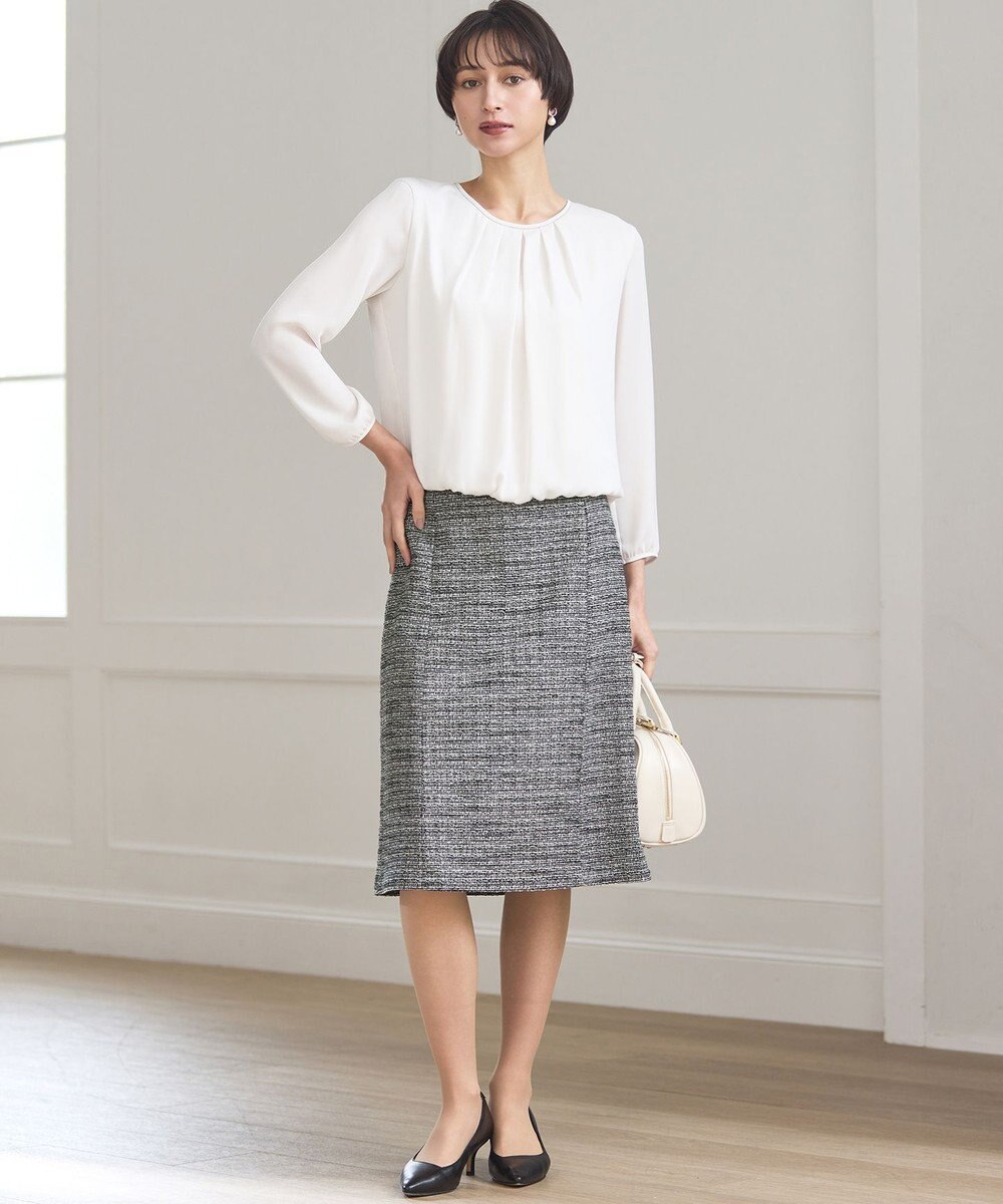 23区 L ライトシャインツイード スカート 