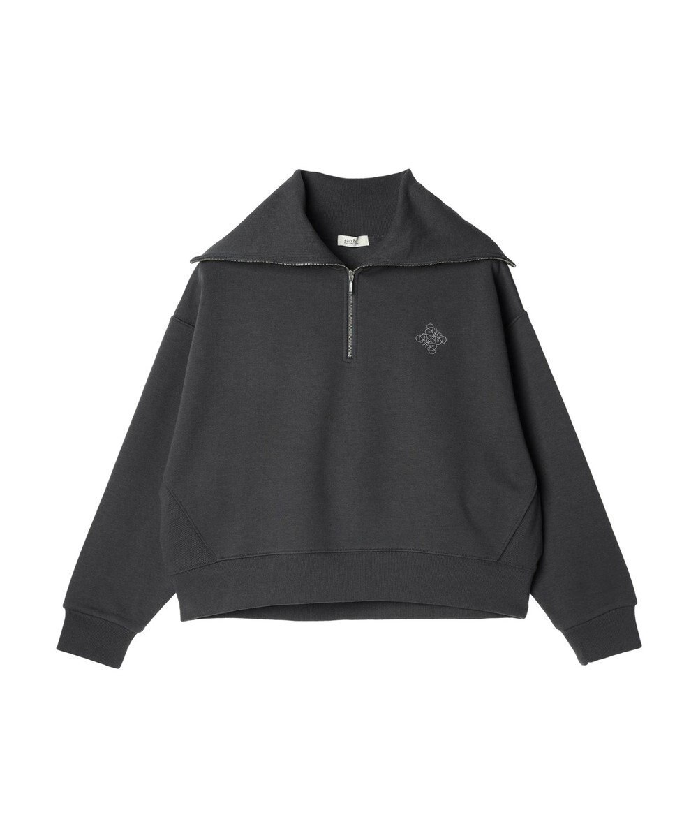 earth music&ecology ハーフＺＩＰ裏起毛プルオーバー 
