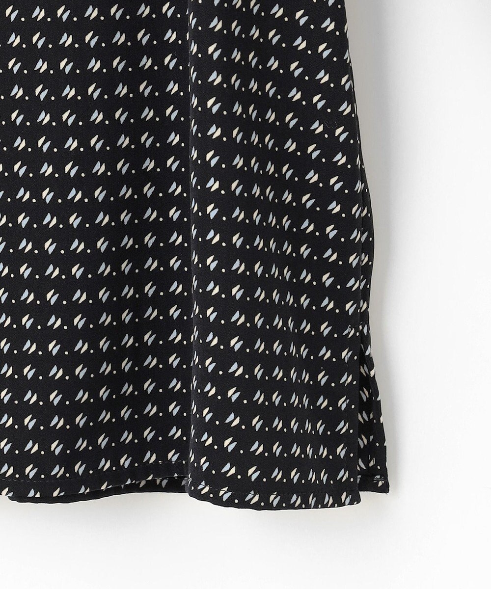 J.PRESS LADIES 【洗える】ポリエステルスエード変形ドットプリント ブラウス 