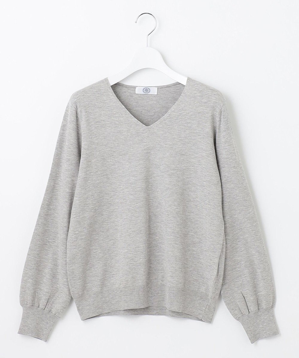 J.PRESS LADIES 【洗える】PRINCE Vネック ニット 