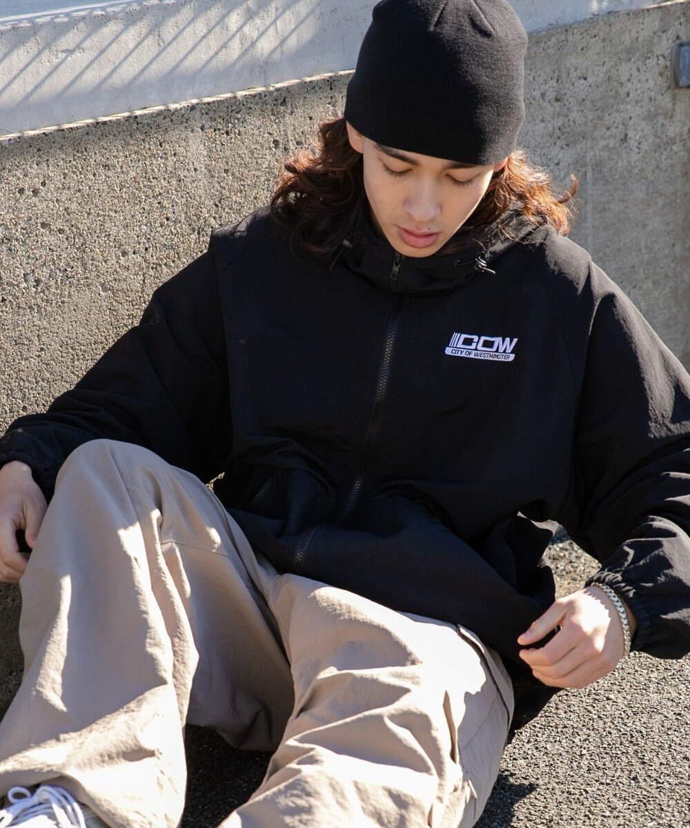 WEGO ナイロンフードシェルブルゾン 