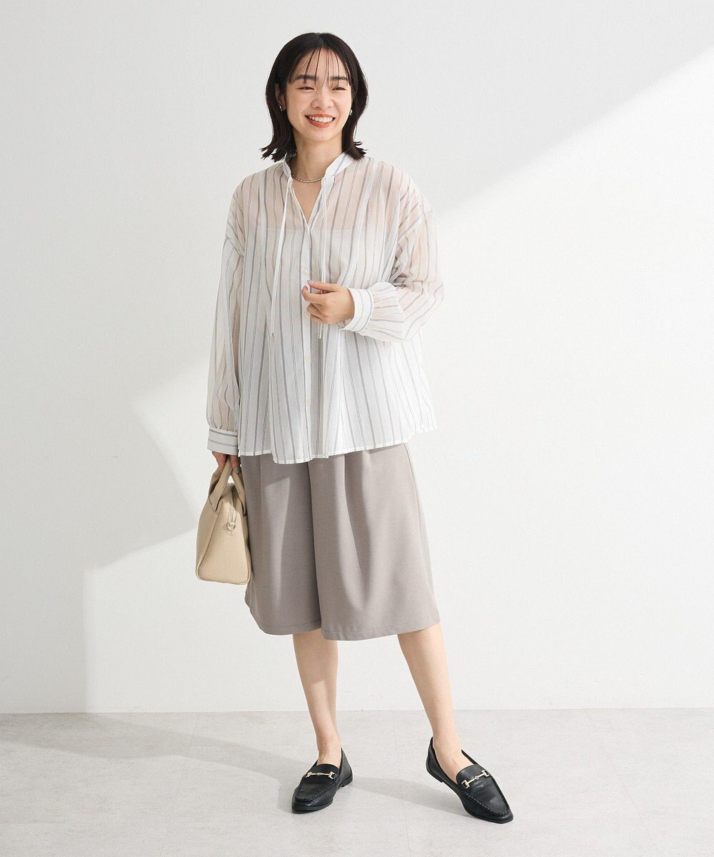 Green Parks フレアラインスキッパーブラウス 