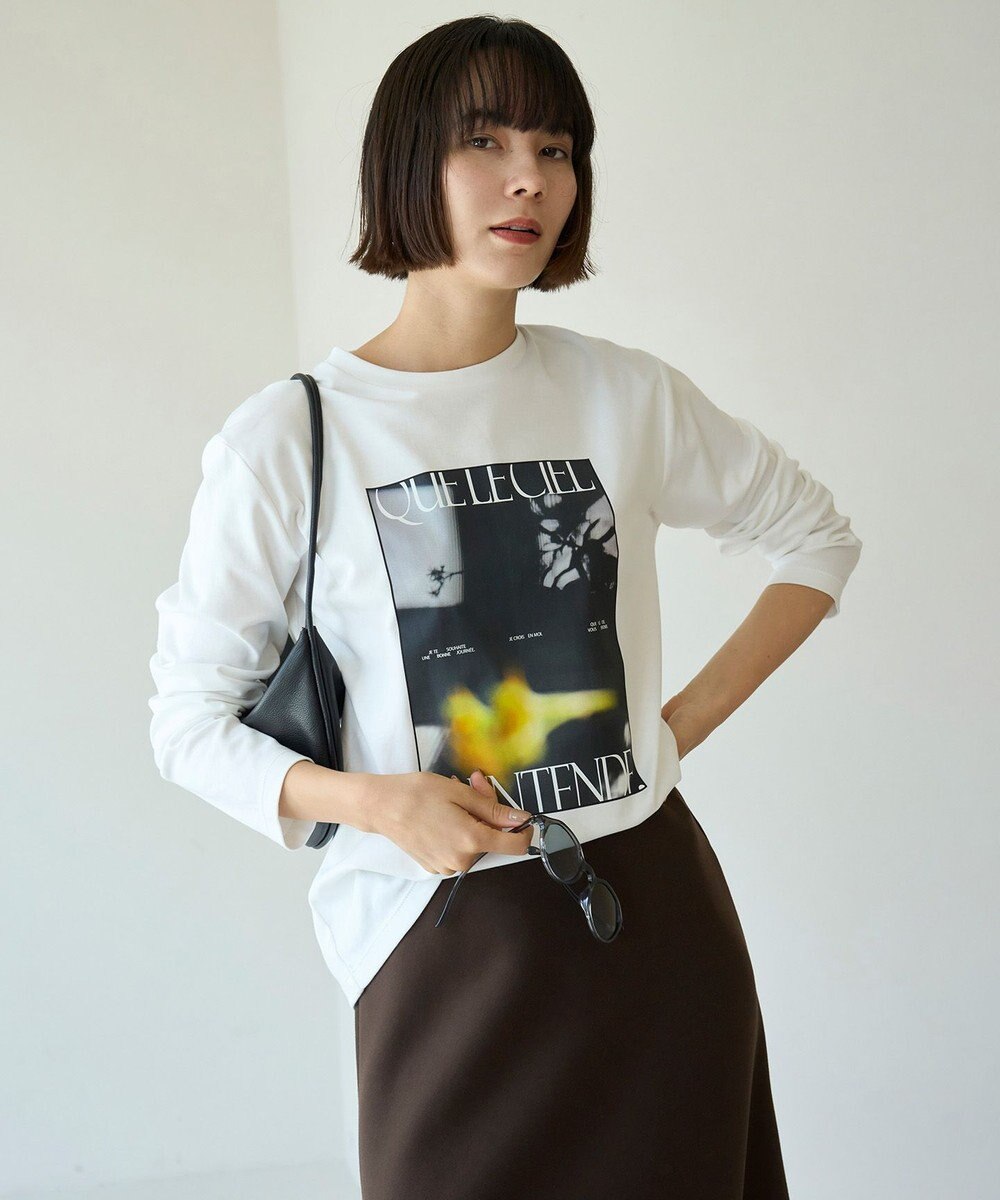 UNFILO コットンスムース グラフィック ロンＴ 