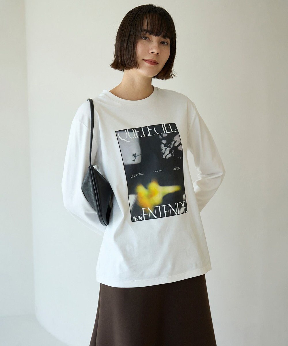 UNFILO コットンスムース グラフィック ロンＴ 