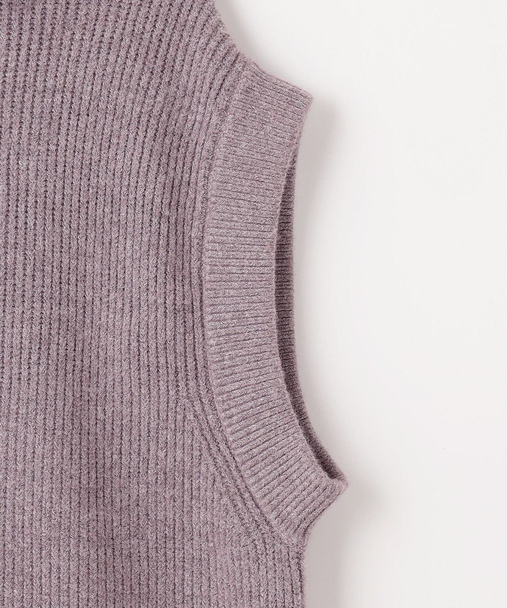 ANY ハーフジップニットベスト 