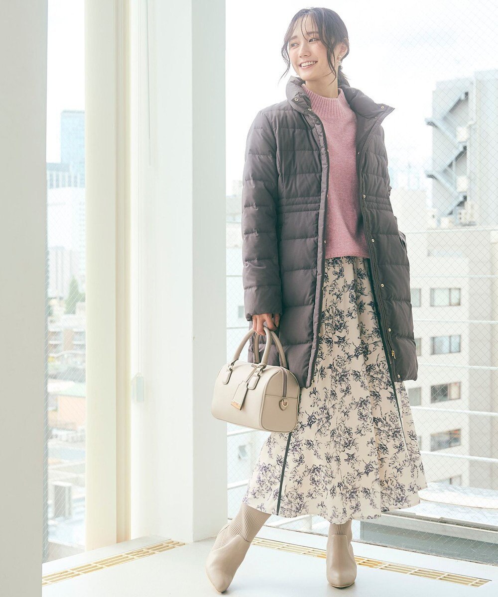 ANY SIS 【撥水・洗える】美シルエットスタンドロング ダウン 