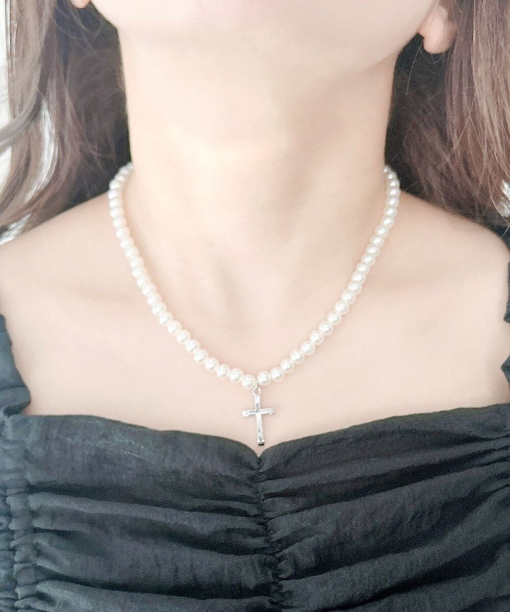 WEGO Lモチーフトップパールネックレス 