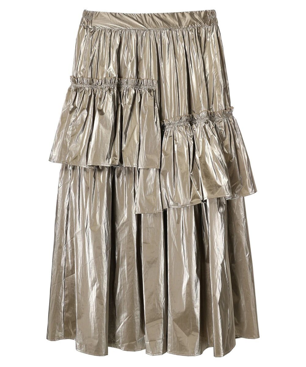 Green Parks ・ＥＬＥＮＣＡＲＥ　ＤＵＥ　メタリックティアードスカート 