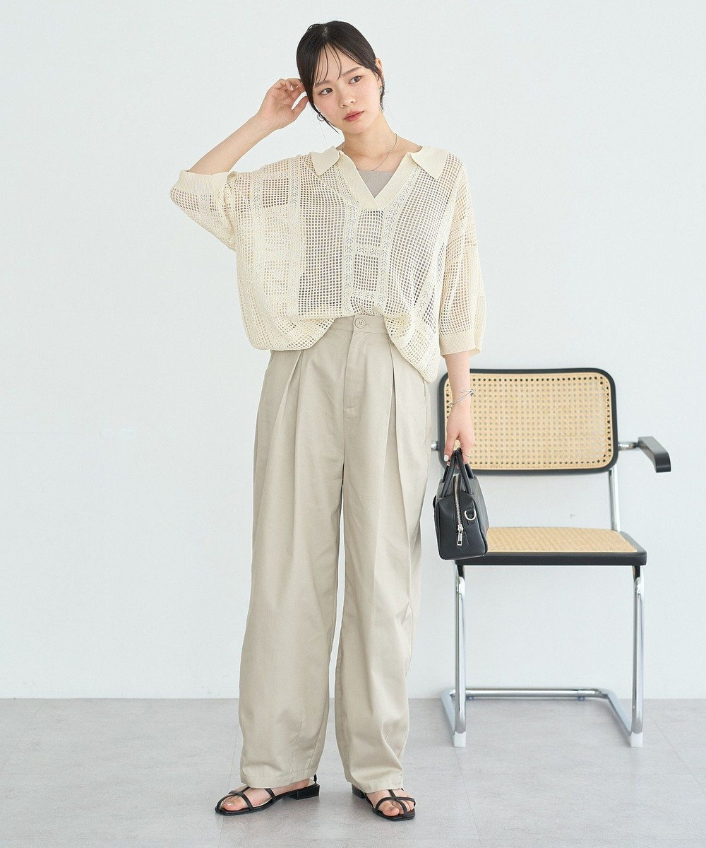 earth music&ecology チノタックパンツ 