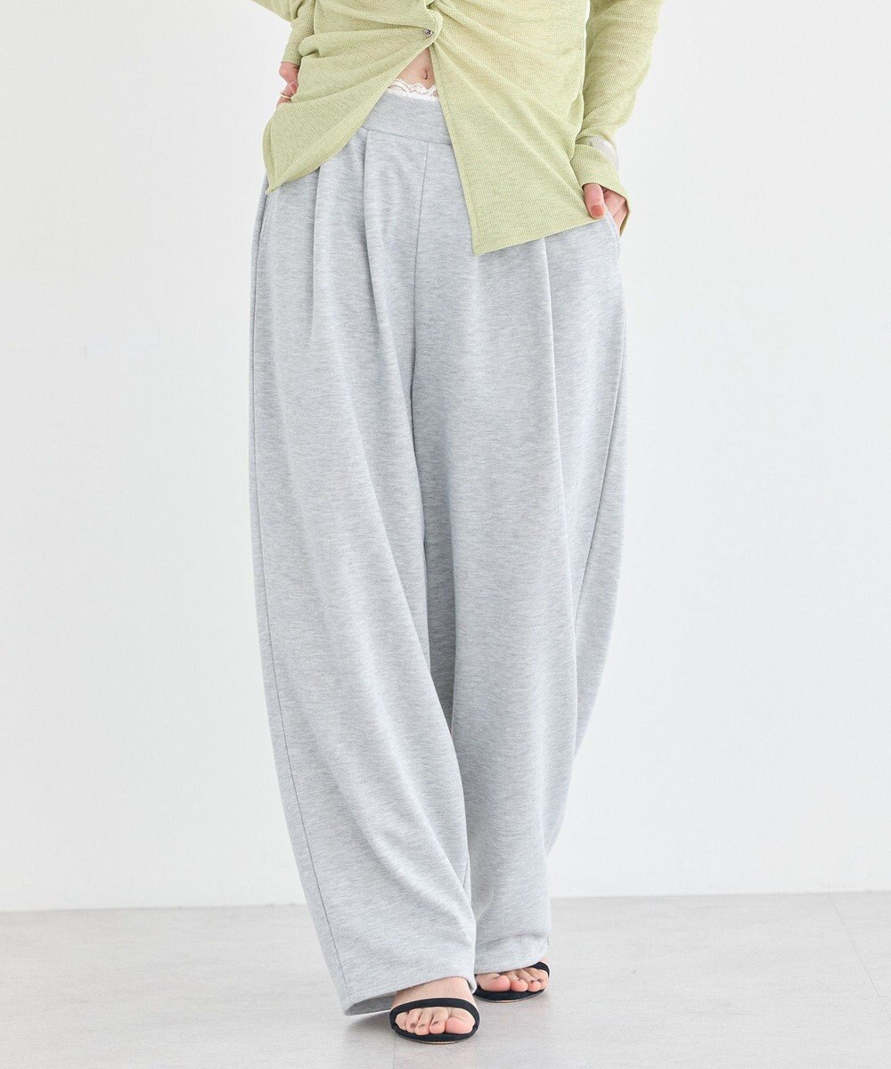 earth music&ecology レースレイヤード風スウェットパンツ 