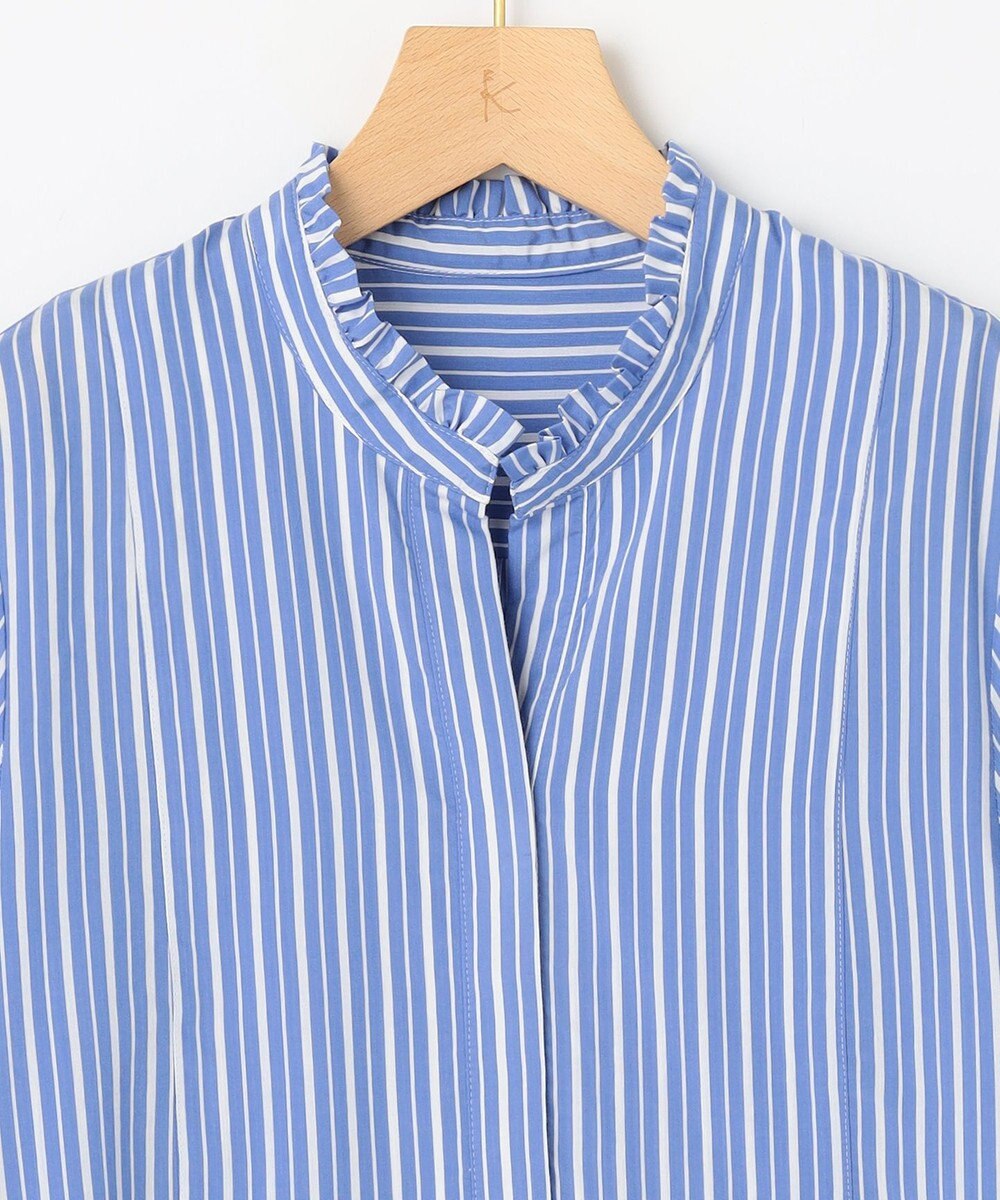 組曲 【WEB限定】ナイロンレーヨン スキッパーブラウス 