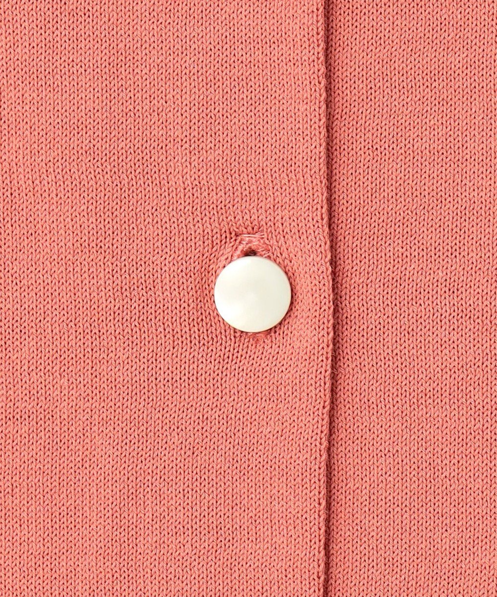 J.PRESS LADIES BASIC HT COTTON クルーネック カーディガン 