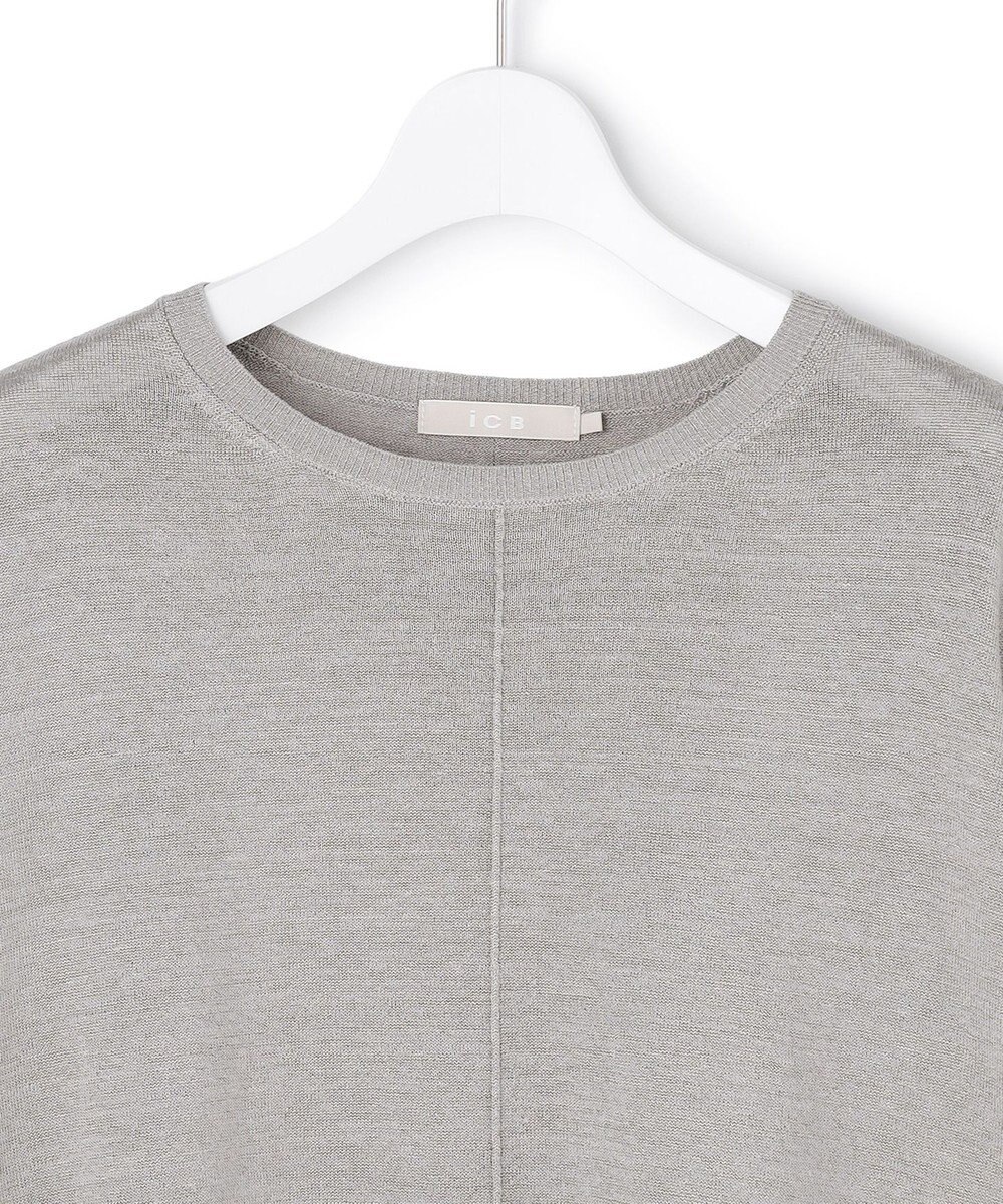 ICB 【先行予約】リネンレーヨンハイゲージ プルオーバーニット 