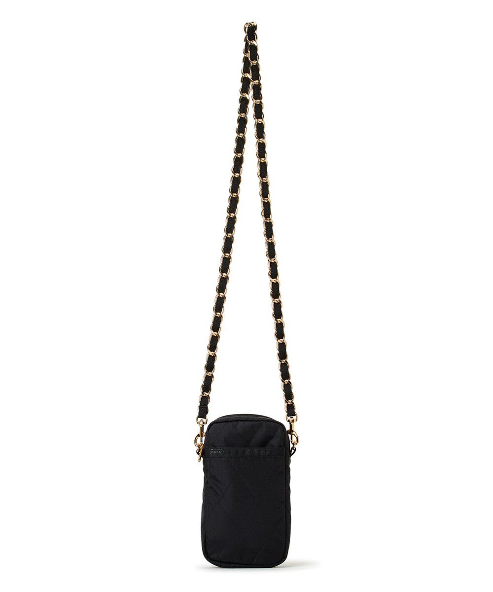 LeSportsac CHAIN MINI PHONE CRSBDY/ミッドナイトキルトチェーン 