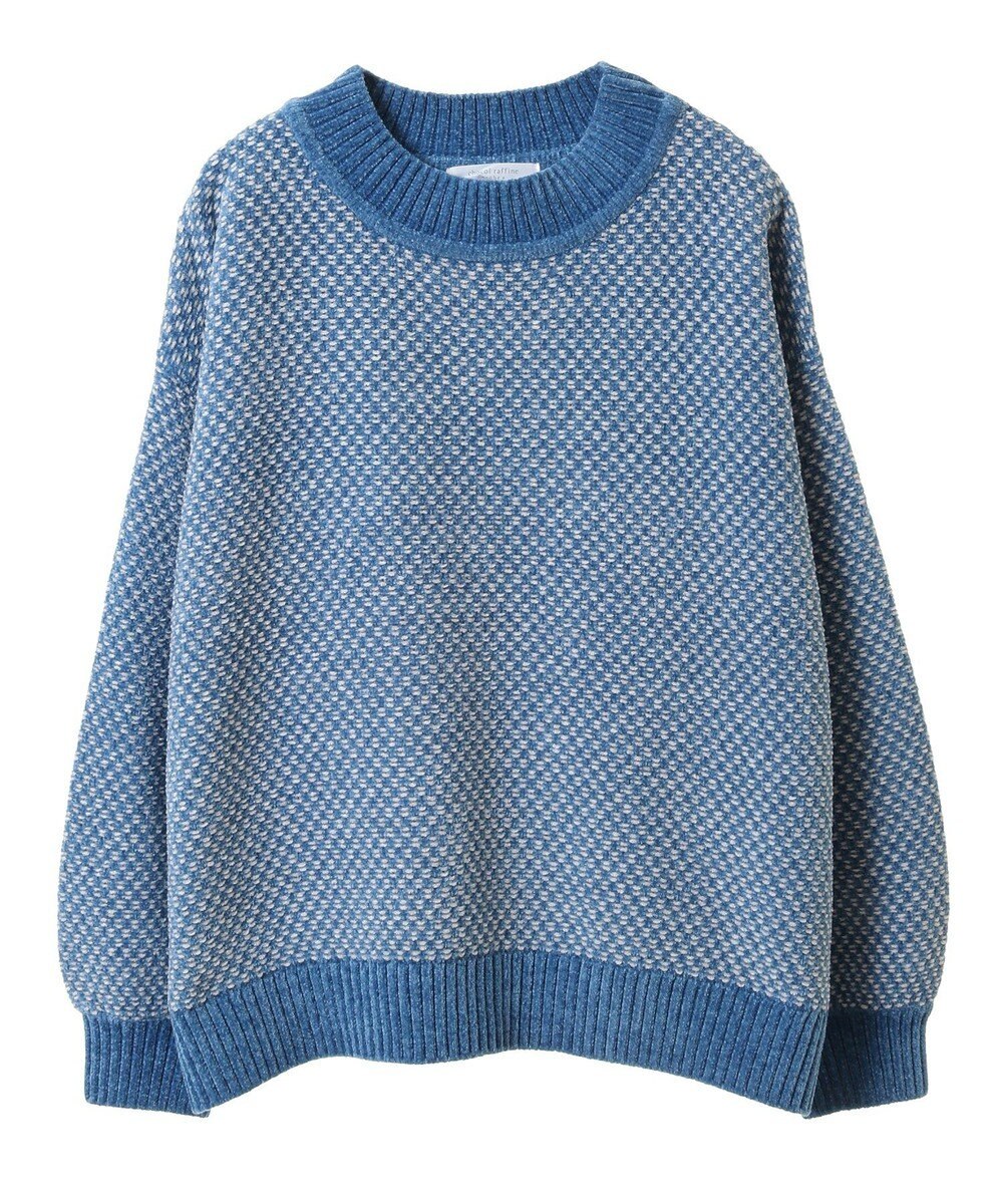 Green Parks ベロアモールモックネックニットプルオーバー 