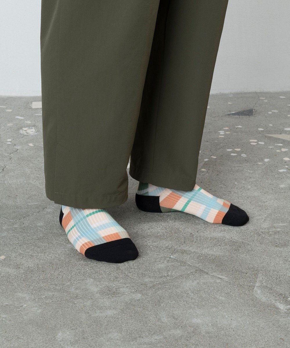 TRICOTE チェックリンクソックス 