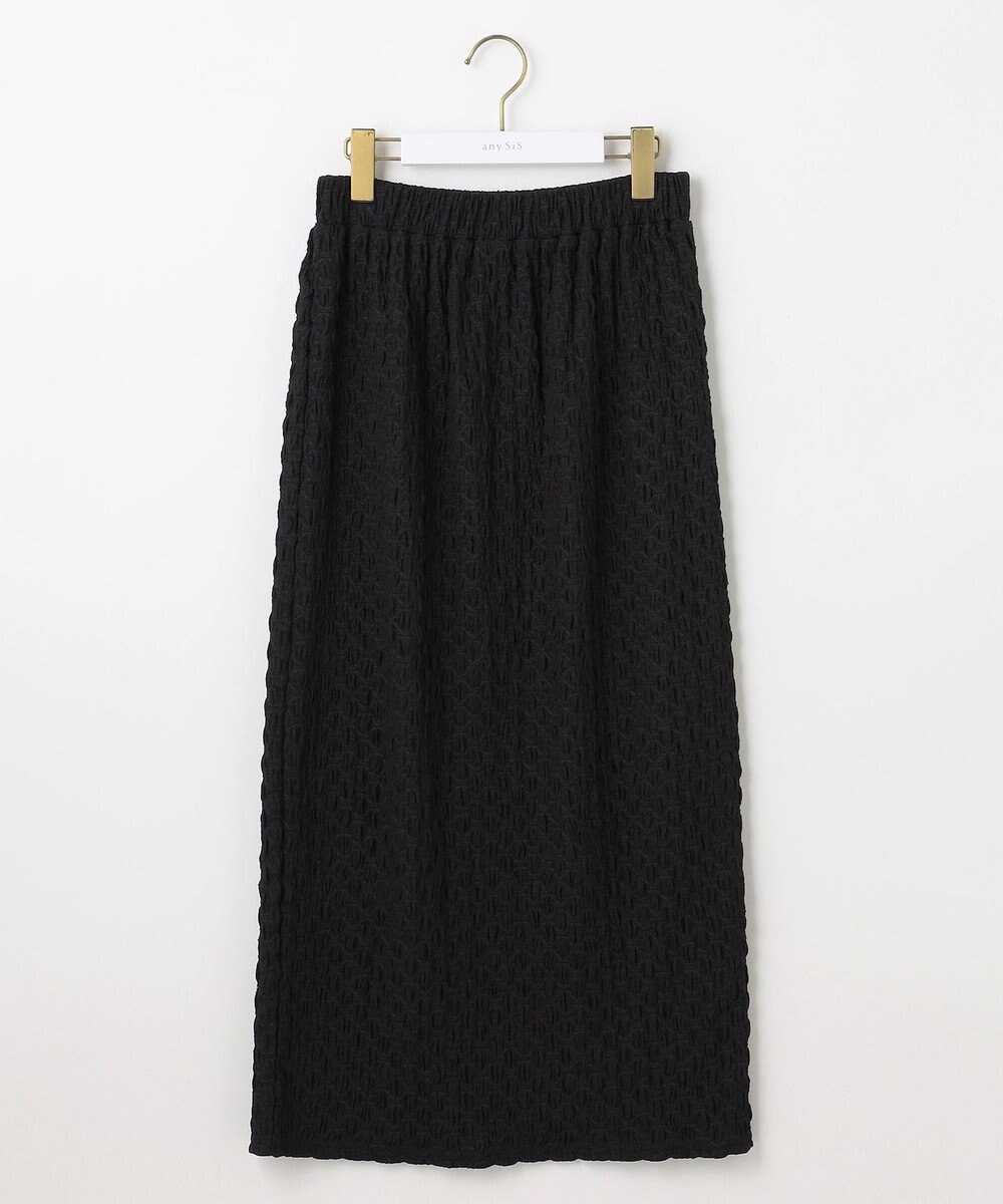 ANY SIS 【洗える】カットジャカードナロー スカート 