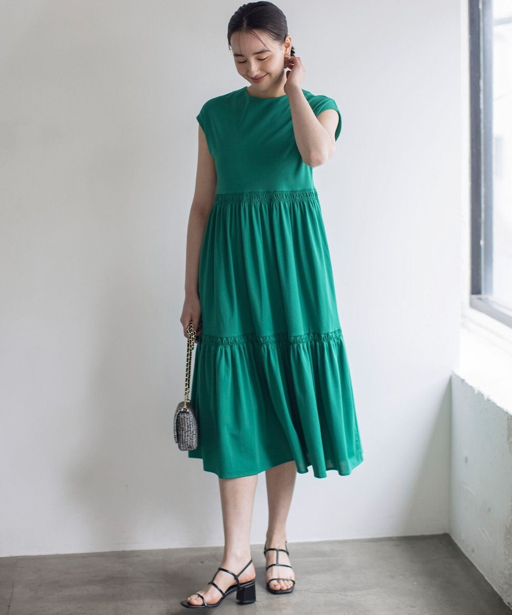 組曲 サマージャージーティアード ワンピース 