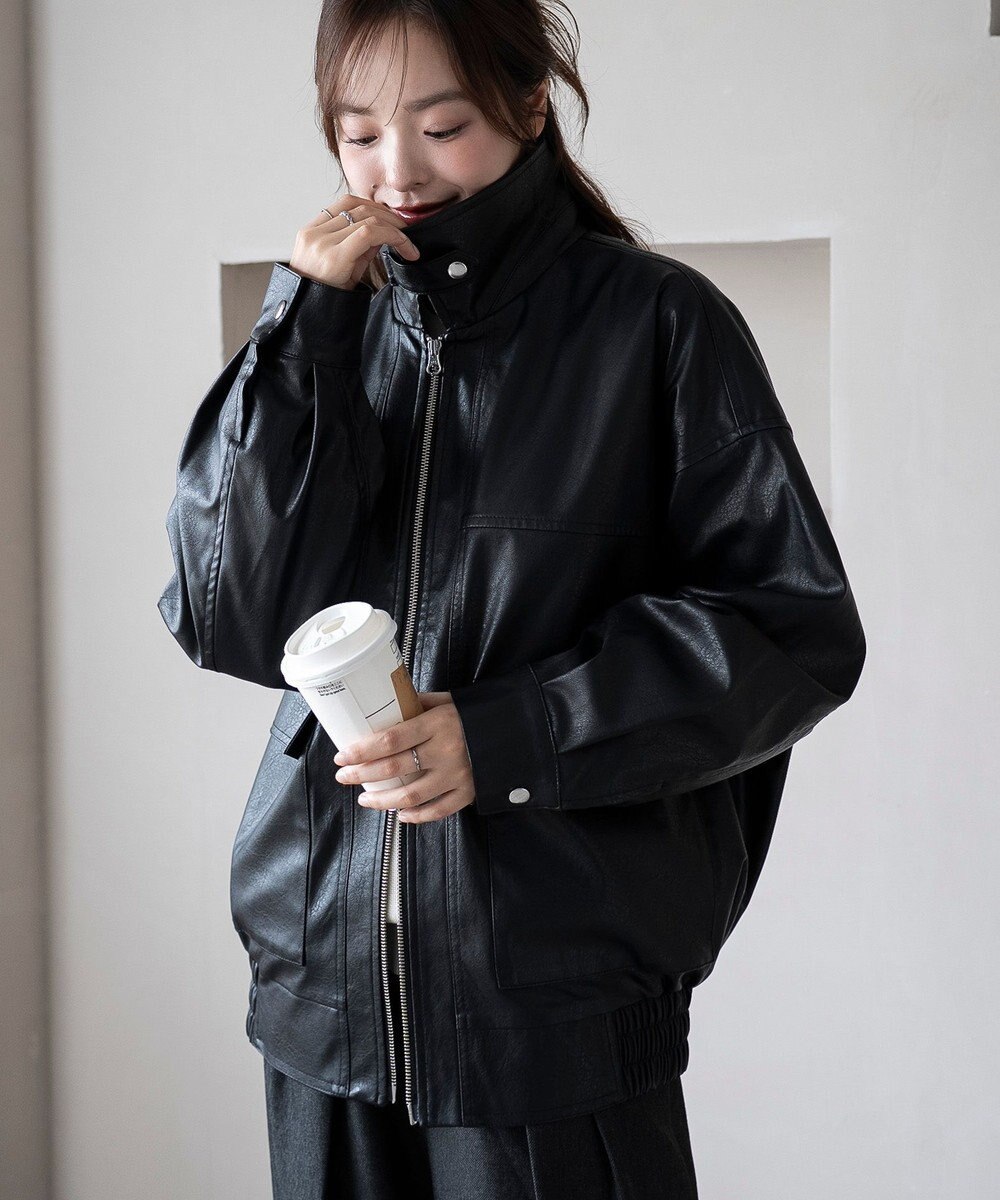 WEGO 2WAYファー襟PUジャケット 