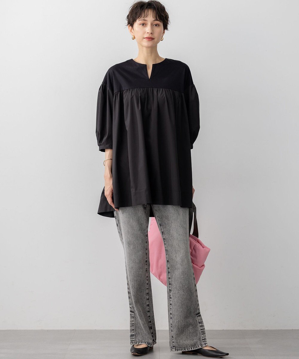 23区 S 【SLOW/一部店舗限定】スリット ストレート デニム 