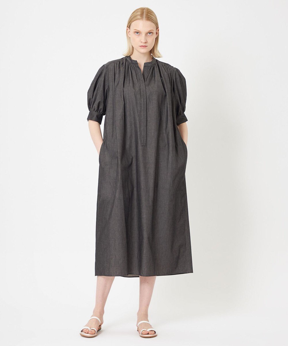 BEIGE， POMEGRANATE / ギャザーワンピース 