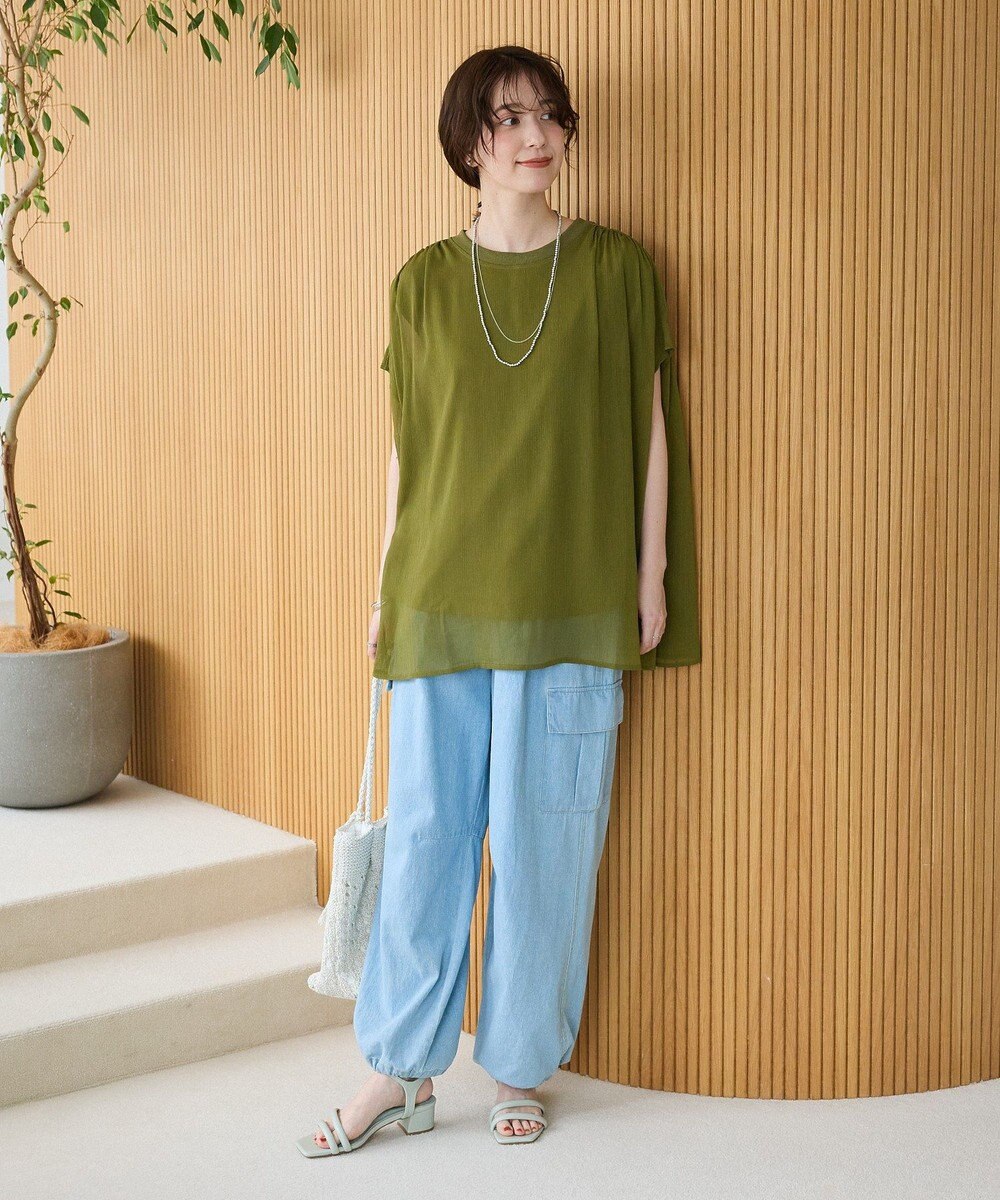 Green Parks ライトデニムカーゴパンツ 