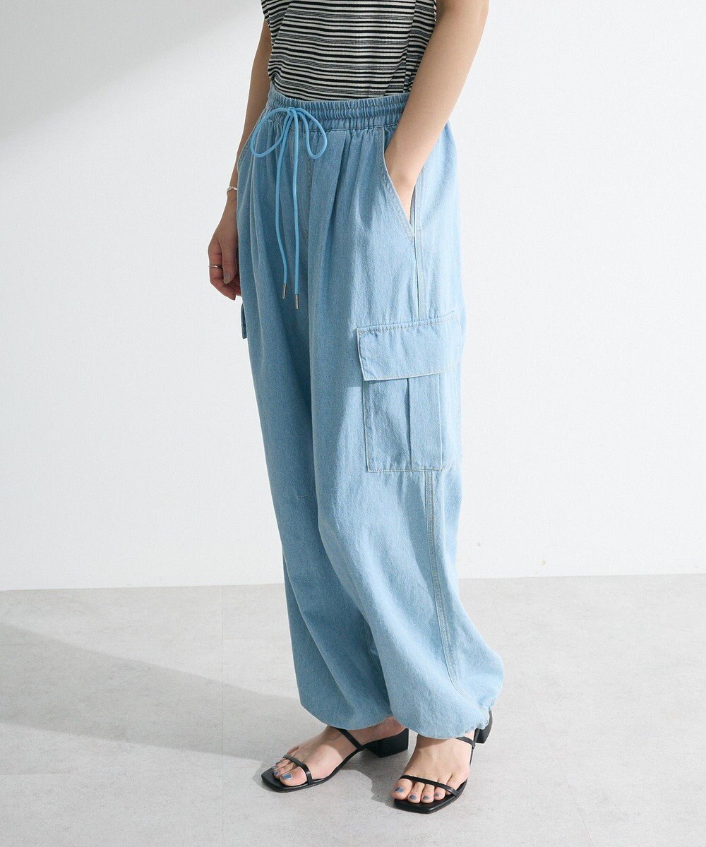 Green Parks ライトデニムカーゴパンツ 