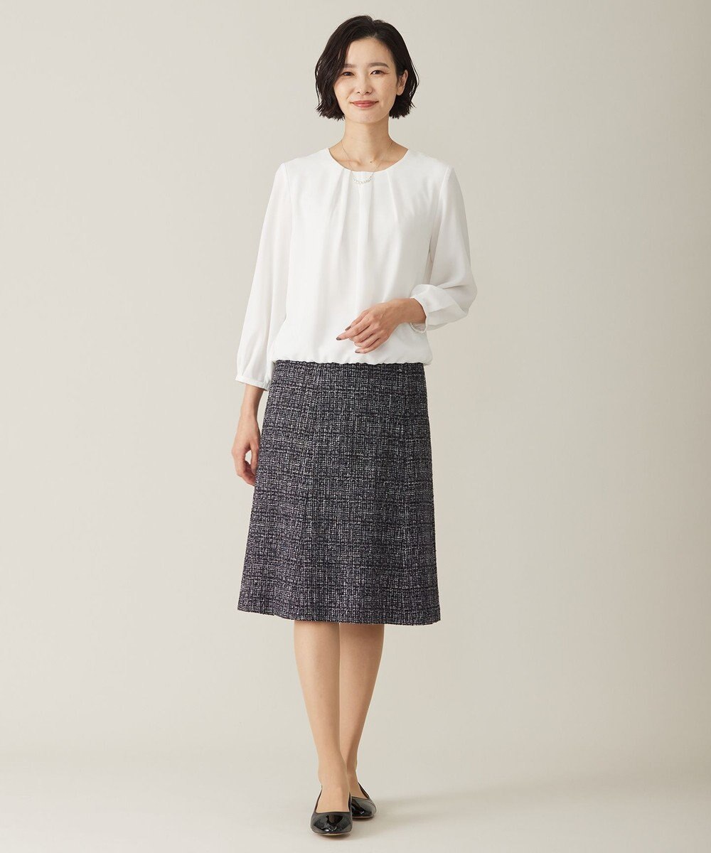 J.PRESS LADIES 【セットアップ対応】ファンシーツイード スカート 