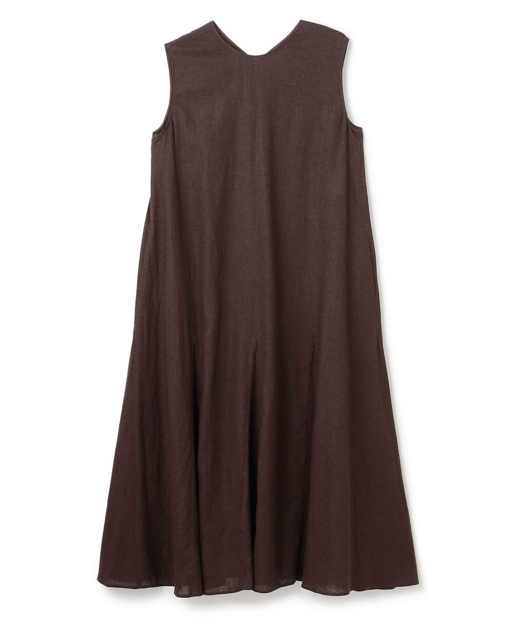 UNFILO L リネンレーヨン ノースリーブワンピース 