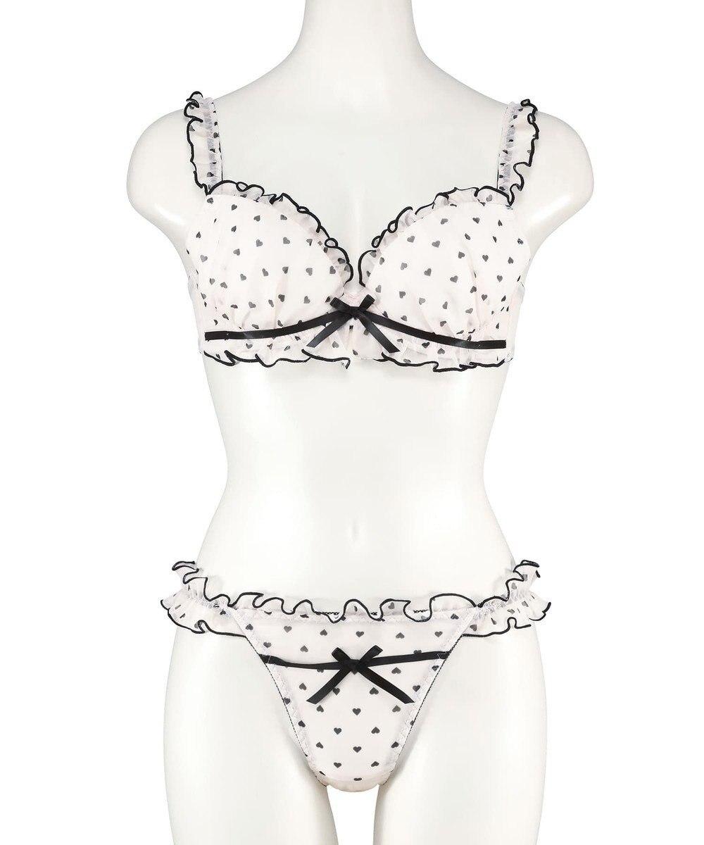 San-ai Resort（三愛水着楽園） 【WEB限定】フェミニンプティハートブラジャー＆ショーツセット 【northerly】 