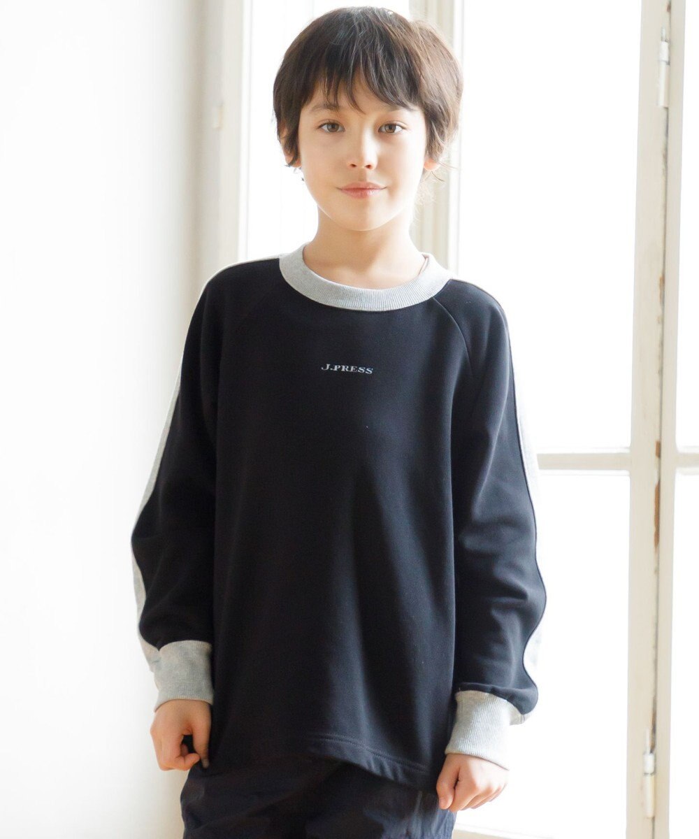 J.PRESS KIDS 【100-130cm】裏毛ラグラン ロゴトレーナー 