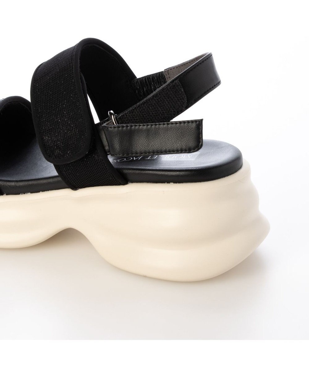 MODE ET JACOMO <MODE ET JACOMO>ボリュームソールグリッターサンダル 